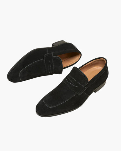 Old Money Wildleder-Penny-Loafer