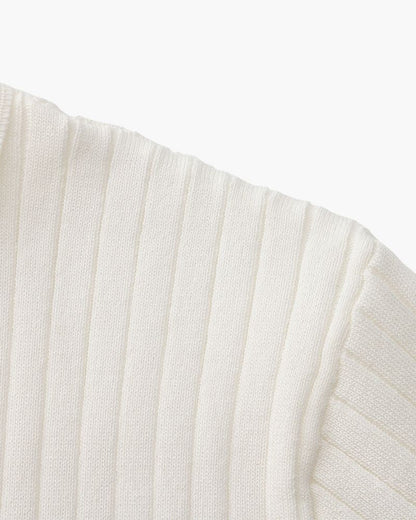 Premium-Polohemd mit Rippstrick