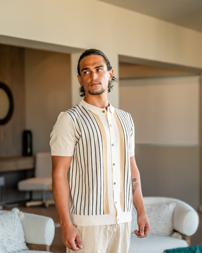 Das Monte Carlo Strick-Poloshirt