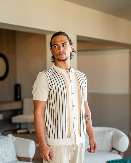 Das Monte Carlo Strick-Poloshirt