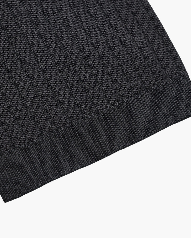 Premium-Polohemd mit Rippstrick