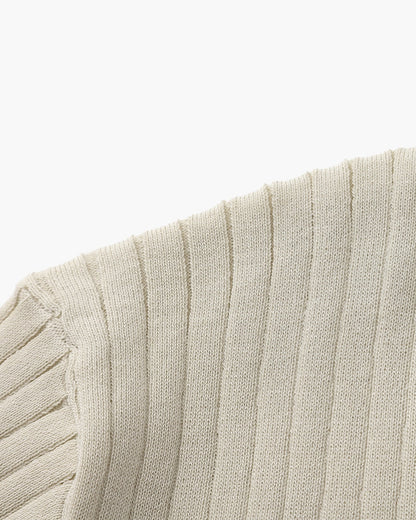 Premium-Polohemd mit Rippstrick